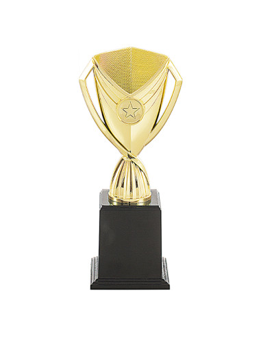 Trofeus ABM - Copa de participació en ABS en daurat i peanya negre. Disponible en tots els esports.