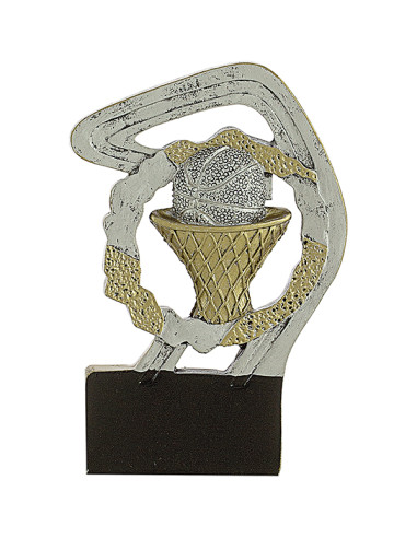 Trofeus ABM - Trofeu de participació de bàsquet en resina decorada.