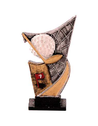 Trofeus ABM - Trofeu de golf de participació en resina decorada.