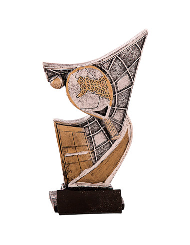 Trofeus ABM - Trofeu de pàdel de participació en resina decorada.