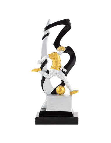 Trofeus ABM - Trofeu de futbol d'un jugador masculí en resina decorada.