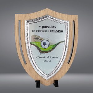 97627 Placa de Homenaje en Madera Sostenible con Grabación a Todo Color